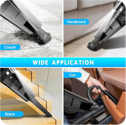 SAKOLD Handheld Vacuum Cordless Mini Portable Rechargeable Car Vacuum Cleaner with 11000PA Powerful Suction for Car Home and Office