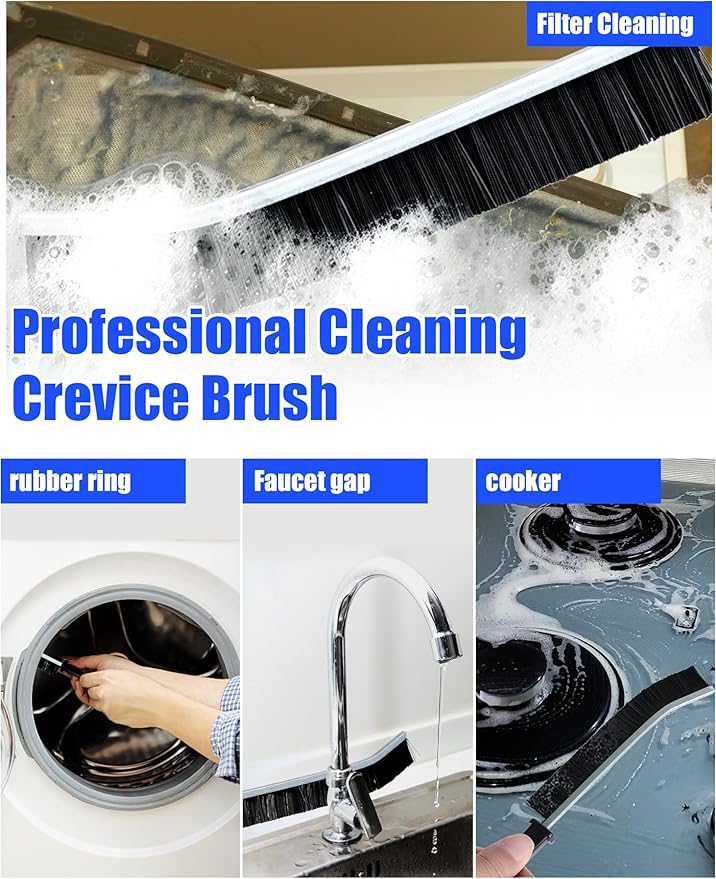 10 Pcs Dryer Vent Cleaner Kit for GE Washer Dryer Combo,Thickened WH01X35719 Lint Filter replacement with dryer vent brush, Dryer Vent Vacuum Hose Attachment,Models: PFQ97HSPVDS (10)