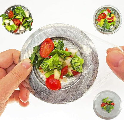 200 PCS Disposable Kitchen Sink Drain Strainer Mesh Bag and PP Extraction Box Fits Sink Strainer for Collecting Kitchen Food Waste Leftover Garbage
