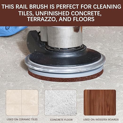 Scrubbing Disc for Oreck ORB550MC Orbiter Floor Machine,Orbiter Brown Scrub Pad Fits for Deep Cleaning and Stripping Hard Floors,12" Commercial Floor Scrubber Pad Fits for Heavy-Duty Cleaning,1 PCS