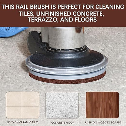 Scrubbing Disc for Oreck ORB550MC Orbiter Floor Machine,Orbiter Brown Scrub Pad Fits for Deep Cleaning and Stripping Hard Floors,12" Commercial Floor Scrubber Pad Fits for Heavy-Duty Cleaning,1 PCS