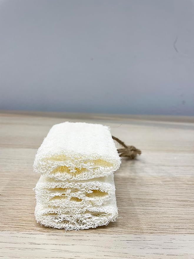 4" Plant Sponge 100% Natural Loofah Dish Sponges, Natural Dishwashing Sponges for Kitchen, Kitchen Scrubber Loofahs - 12 Pack