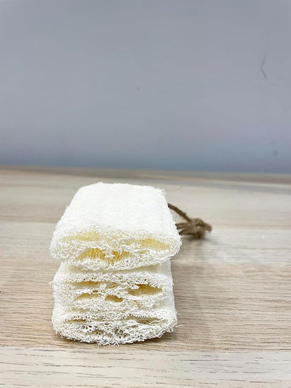 4" Plant Sponge 100% Natural Loofah Dish Sponges, Natural Dishwashing Sponges for Kitchen, Kitchen Scrubber Loofahs - 12 Pack
