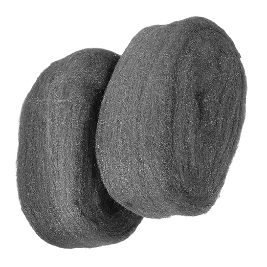 2 Rolls #0000 Steel Wool Pads Reusable Wire Wool for Cleaning Rust Removal Polishing Wood and Metal Surfaces