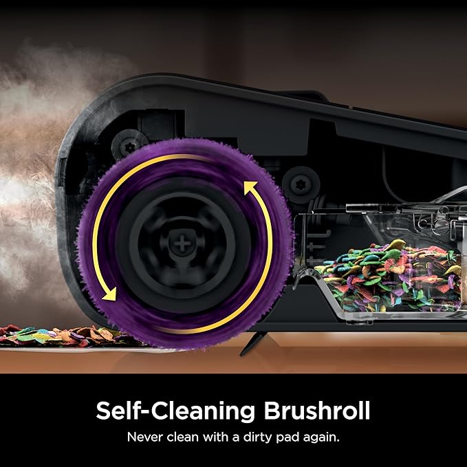 Shark SD201 Steam Pickup 3-in-1 Steam Mop Picks Up Debris, Deep Scrubs, & Steam Sanitizes All At Once, Lightweight Steam Cleaner for Home w/Sealed Hard Floors like Hardwood, Tile & Laminate (Renewed)