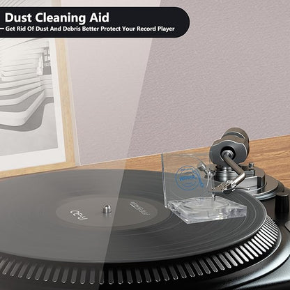 Turntable Stylus Clean Gel - Premium Anti-Static & Zero-Dust Stylus Cleaner, Dirt and Debris Dry Cleaning Mixture for Vinyl Record Player Needle (Square-White)