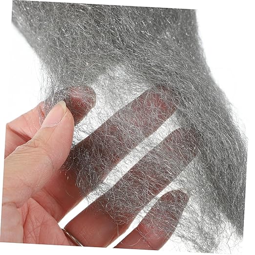 PRETYZOOM 2 Rolls of Steel Wool Pads Reusable Wire Mesh Cleaning Wool for Polishing Wood Metal and Rust Removal