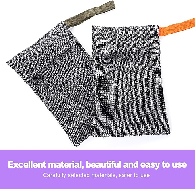2 Pack Exfoliating Soap Saver Pouch | Foaming Mesh Bag and Body Scrubber for Bar Soap | Rich Lather Soap Sack for Shower