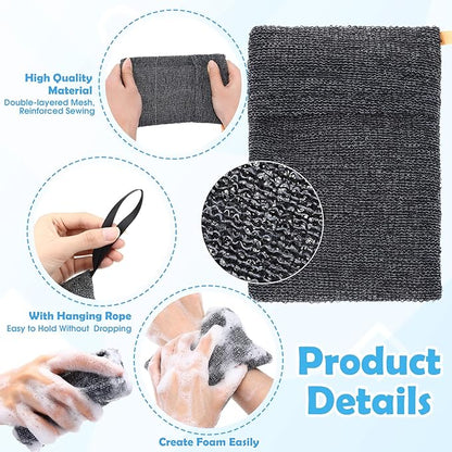 24 Pack Soap Saver & Bag Set Include 12 Soap Pouch and 12 Bar Lifting Pads, Pocket Body Scrubber Rough Sponge Exfoliator, Draining Bar Holder for Bath & Shower