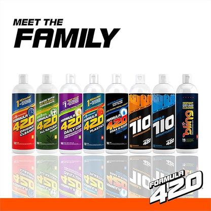 Formula 420 Cleaner - Glass, Metal and Ceramic - 12 Oz. Bottles. 2 Pack