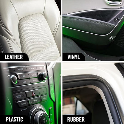 Turtle Wax Hybrid Solutions Inside Job, All Purpose Ceramic Interior Car Cleaner and Protectant, Cleans, Deodorizes and Protects Leather Car Seats, Vinyl, Rubber, and Plastic, 16 fl oz (Pack of 1)