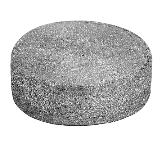 Steel Wool Fill Fabric Roll DIY Kit, 20FT Steel Wool 0000 Coarse Wire Mesh Roll for Mice Control, Gap Blocker, Barrier, Vents for Garden, House, Garage, Siding