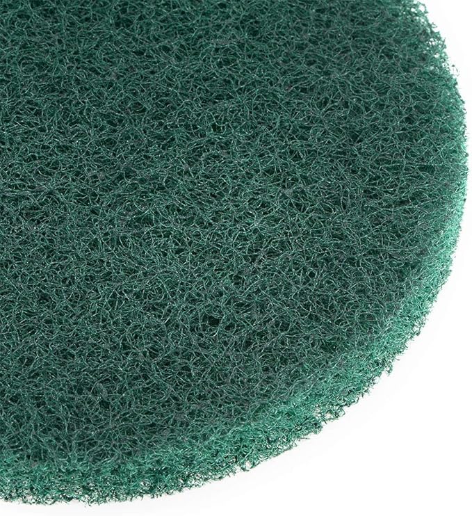uxcell 5 Inch 240 Grit Drill Power Brush Tile Scrubber Scouring Pads Cleaning Tool 5pcs