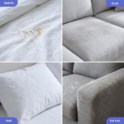 Mattress Vacuum Cleaner Powerful Vibration Handheld Couch Vacuum with UV-C Light and LED Display, HEPA Filter, Versatile Bed Vacuum Cleaner Cordless with Type-C Charging Port for Bed, Sofa, Carpets