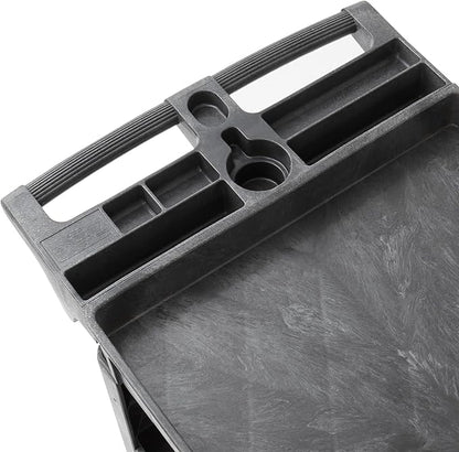 Dryser Utility Cart with Wheels, 46" x 25" Heavy Duty 550 lb. Capacity with Shelves - 3 Tier Rolling Cart with Two 5" Swivel Casters for Warehouse, Garage, Cleaning