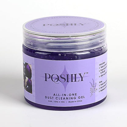 Car Cleaning Gel Putty for Car Interior Detailing | Reusable Dust Cleaning Slime for Air Vents, Dashboard, Cup Holders, Keyboard & AC Vent Cleaner | Non-Sticky No Residue Gel (Lavender Scent)
