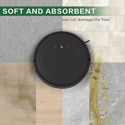 6 Pack Mop Cloth Compatible with iRobot Roomba Combo Essential Y0140 Y0110 Y0540 Q0520, 105X/105/104 Combo Robot Vacuum Cleaner, Microfiber Washable Mop Pad Replacement Accessories Parts