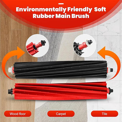 30 Pack Accessories Set for Roborock S8 Max/MaxV Ultra Robot Vacuum, 1 Pair Main Brushes, 2 Self-Cleaning Brush, 6 Side Brushes, 4 Filters, 4 Round Mop Pads, 4 Long Mop Pads, 6 Dust Bags, 2 Tools