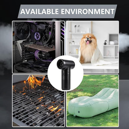 Compressed Air Duster-A Handy Super Power Electric Air Duster with Brushless Motor for Lower Noise and 3-Gear Adjustable Blower, Dust Blower for Computer, Keyboard, House, Outdoor and Car