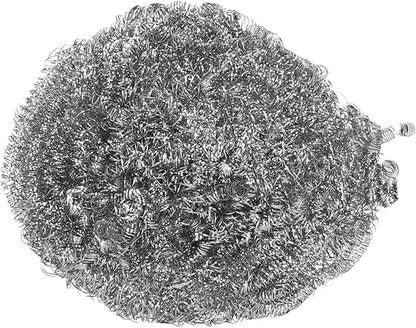 30PCS Stainless Steel Scrubbers, Cleaning Ball Scouring Pads for Kitchen Cookware, Heavy Duty Steel Wire Cleaning Balls for Pots Pans Dishes Tiles Ovens Sinks, Durable Rustproof Ki