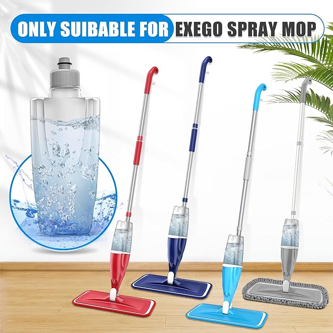 EXEGO 440ML Refillable Spray Mop Replacement- DO NOT SUITABLE FOR OTHER BRAND SPRAY MOP - Water Tank for Multi-Surface Floor Cleaning