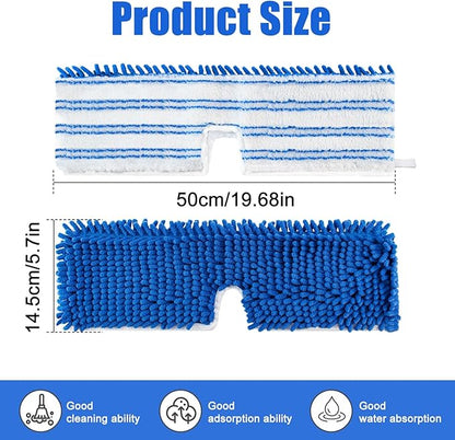 Mop Heads Replacements for O-Cedar Hardwood Floor 'N More Microfiber Flip Mop, 2 Pack Dust Mop Replacement Heads for Ocedar Flip Mop, Reusable Refill Double-Sided Mop Head for O Cedar Mop