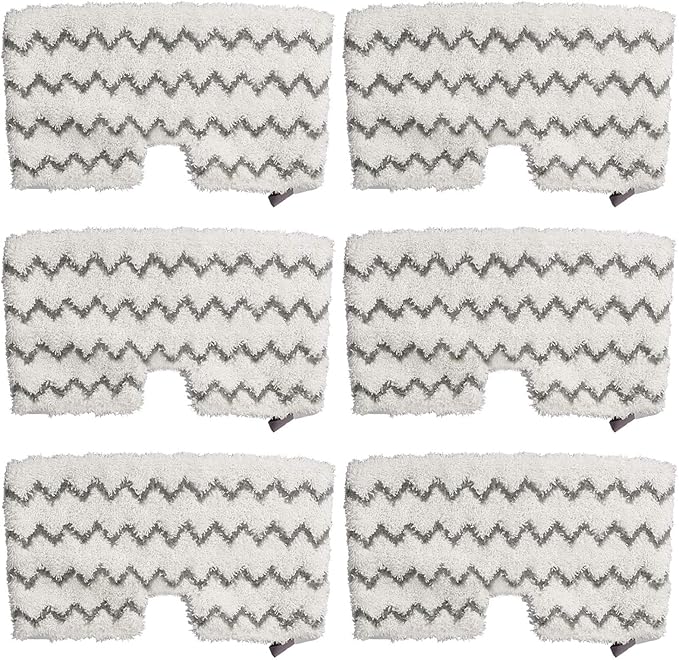 6 Pack Steam Mop Pads Replacement for Shark Steam Pocket Mops S3501 S3601 S3972BRN S3550 S3801 S3901 S3601D S3801CO S3901D S3455K S2902 SE450 SE460