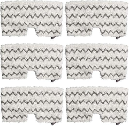 6 Pack Steam Mop Pads Replacement for Shark Steam Pocket Mops S3501 S3601 S3972BRN S3550 S3801 S3901 S3601D S3801CO S3901D S3455K S2902 SE450 SE460