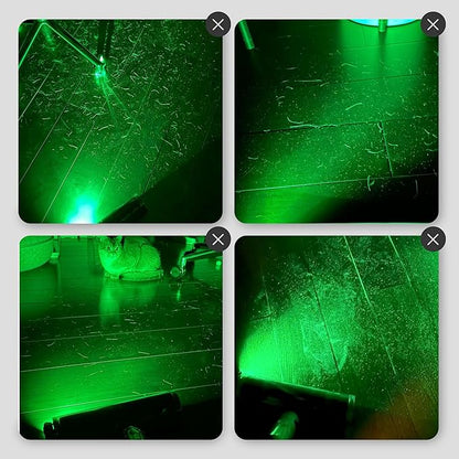 Vacuum Attachment Green Laser Light, Compatible with Dyson V8, V10, V11, V12, V15, Gen5 and All Vacuums, Deep Cleaning Supplies for Dog & Cat Owners, Reveal Hidden Dust on Hard Floor & Pet Hair(Black)