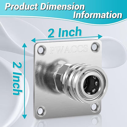 PWACCS Pressure Washer Foam Cannon Holder, 1/4" Quick Connect Automatic Foam Cannon Mount, Stainless Steel Pressure Washer Nozzle Tip Holder, Pressure Washer Accessories Storage Rack 4 Pack