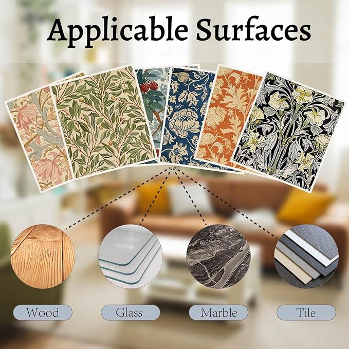 CREATCABIN 6Pcs Swedish Dishcloths for Kitchen Reusable Swedish Dish Towels Absorbent Swedish Dish Cloths Rags Vintage Floral Washable Sponge Cleaning Cloths Wipes No Odor Quickly Drying 7.6x6.7Inch
