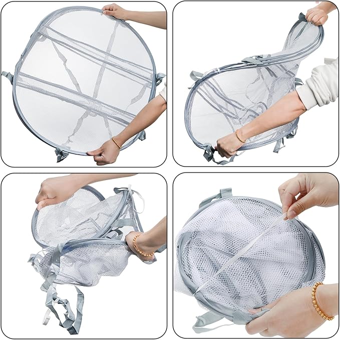 Jucoan 3 Pack Sweater Drying Rack Flat Mesh Foldable 3 Tier Laundry Clothes Drying Rack for Sweaters Delicates Dolls T-Shirt Swimsuit Sweater Underwear