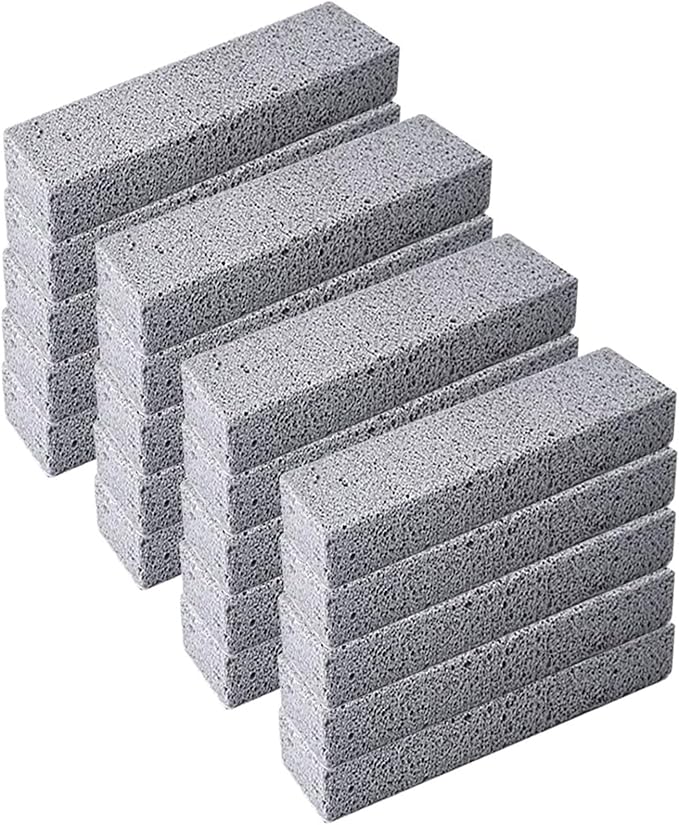 Pumice Stone Toilet Cleaning Bowl Stick,Remove Toilet Bowl Hard Water Rings,Calcium Buildup and Rust Suitable for Cleaning Toilet Bathroom,Kitchen Sink,BBQ Oven Grill,Pools,Spas,20 Pcs