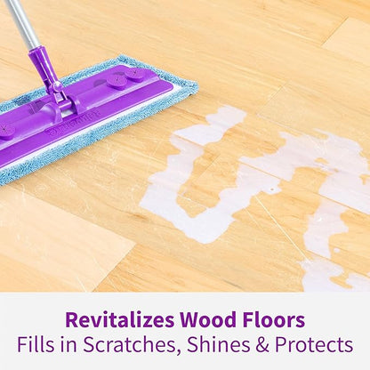 Rejuvenate Professional Wood Floor Restorer Fills Scratches, Shines And Protects Wood Flooring For A Matte Satin Shine, 32 Ounces