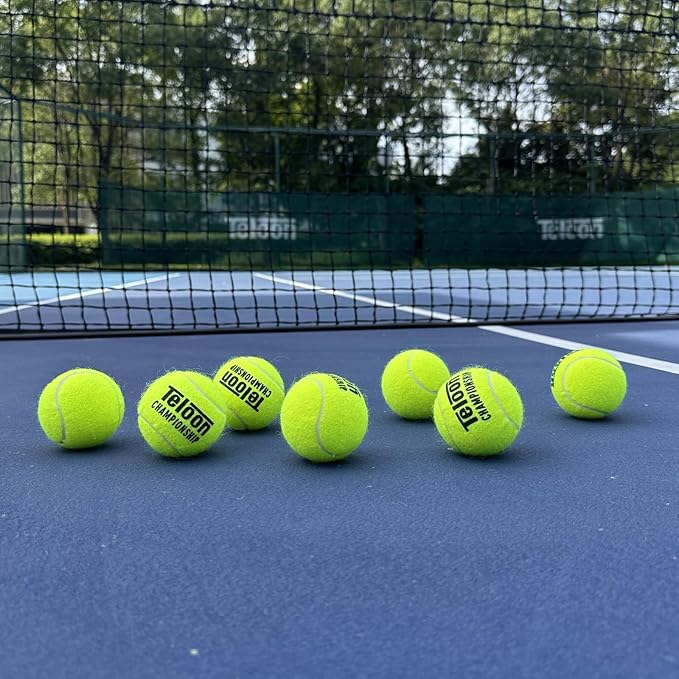 Teloon Championship Tennis Balls - Extra Duty - Regular Duty Felt Pressurized Tennis Balls
