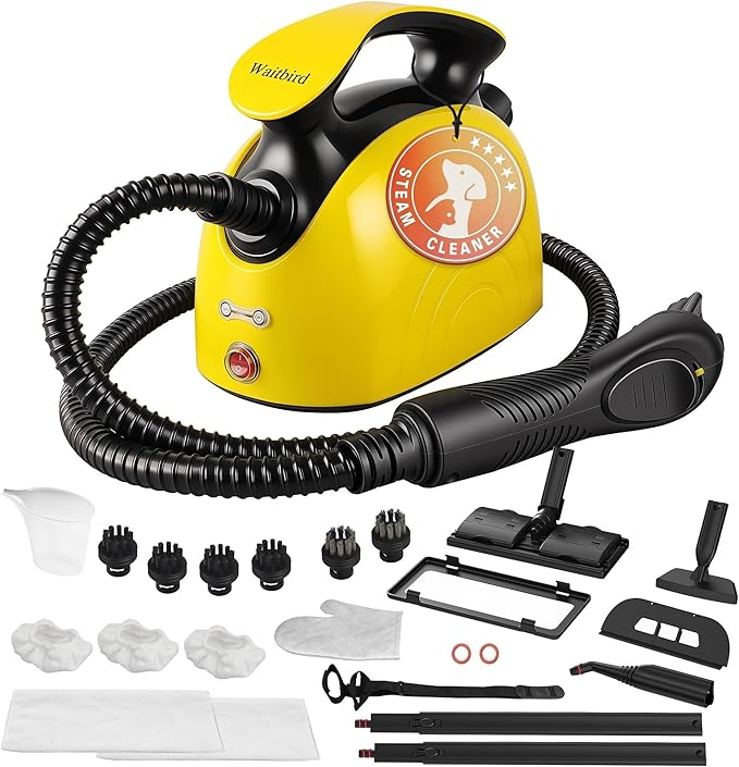 Waitbird Steam Cleaner, Steam Cleaner For Home, Handheld Steamer For Cleaning With 21 Accessories, 248 °F High Temperature, Suitable for Grout, Floor. Sofas, Upholstery, Carpets