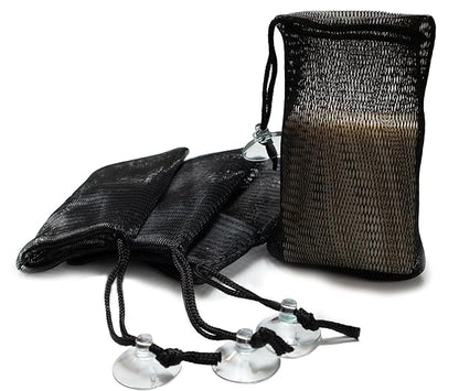 Pack of 4 Bamboo Charcoal Soap Saver Bags - Exfoliating Net Mesh Bag with Drawstring for Bar Soap