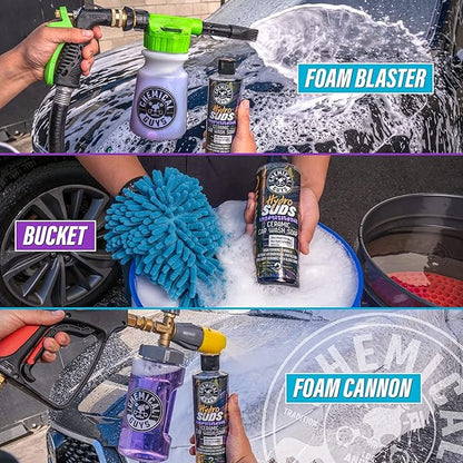 Chemical Guys HydroSuds Ceramic Shine High Foaming Car Wash Soap (Works with Foam Cannons, Foam Guns or Bucket Washes) For Cars, Trucks, Motorcycles, RVs & More, 32 fl oz, Berry Scent - CWS21232