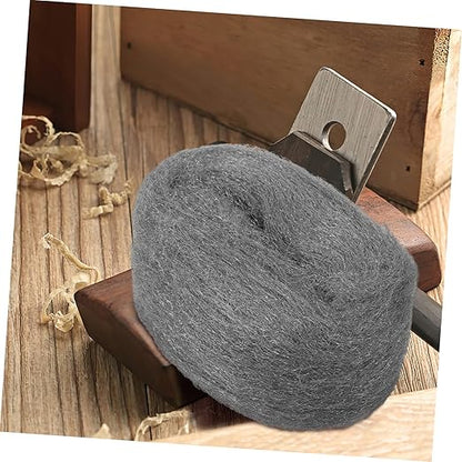 Flexible Wire Wool Pad 2 Pack Steel Wool Roll for Window Cleaning Coarse Fabric for Polishing Cleaning Metals