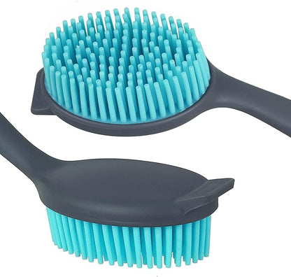 2-Pack Dish Brush with Handle, Kitchen Dish Scrubber Soft Dishwashing Brush for Cleaning Pots, Pan, Sink