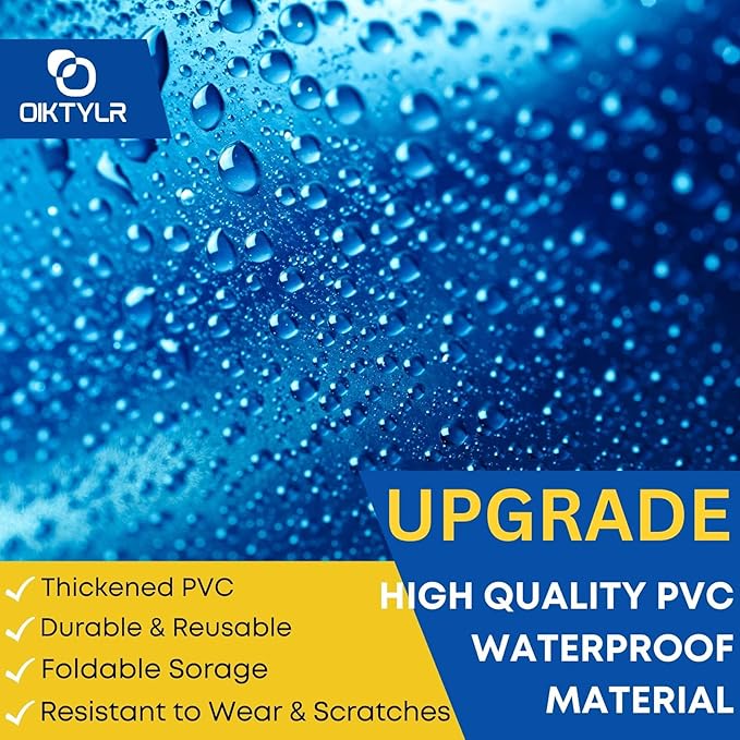 Oiktylr Mini Split Cleaning Kit Bag with 2L High Pressure Sprayer, Air Conditioner Cleaning Kit with Waterproof PVC AC Cleaning Cover Bib with HVAC Cleaning Tools, Large