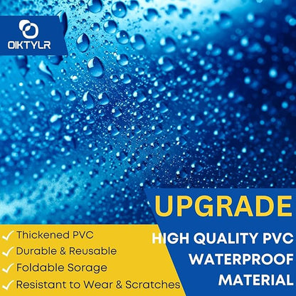Oiktylr Mini Split Cleaning Kit Bag with 2L High Pressure Sprayer, Air Conditioner Cleaning Kit with Waterproof PVC AC Cleaning Cover Bib with HVAC Cleaning Tools, Large