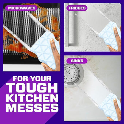 Mr. Clean Magic Eraser Foaming Sponge, Kitchen Grease Eraser, Dawn Cleaning Power, Oven Cleaner, Clean Scent, 6ct