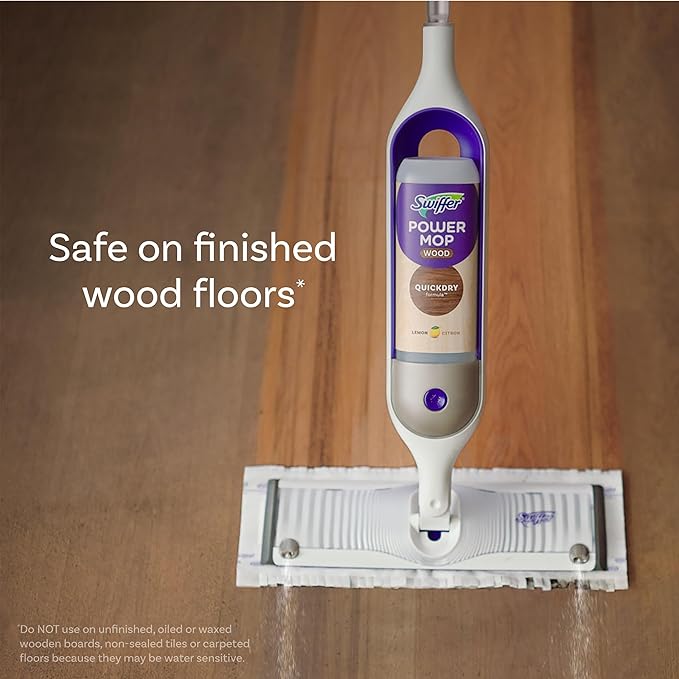 Swiffer PowerMop Wood Mopping Pad Refills for Floor Cleaning, 11 Count (Pack of 2)