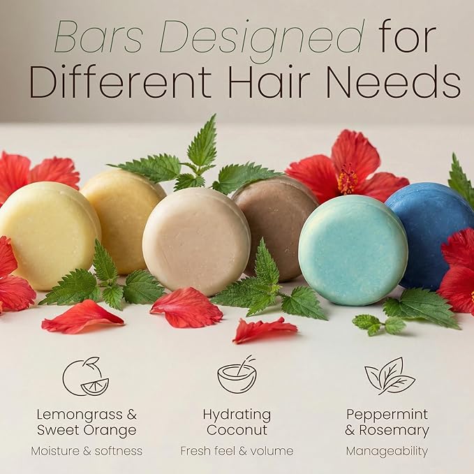 Coconut & Argan Oil Conditioner Bar, Deep Moisturizing for Dry Damaged Hair. Hydrating & Nourishing Solid Conditioner for Curly, Coily & Color Treated Hair, Vegan & Sulfate free, USA Made. 2.3 oz.
