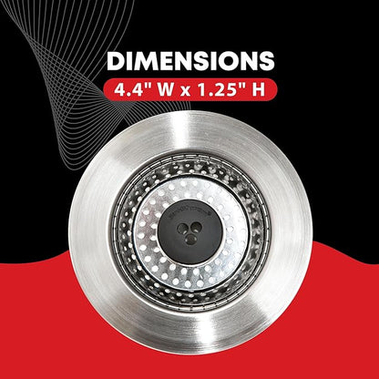 SinkShroom Revolutionary Clog-Free Sink Strainer Basket, 2-Pack, Stainless Steel