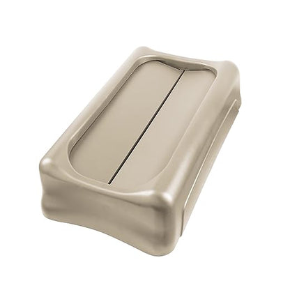 Rubbermaid Commercial Products SLIM JIM Swing Lid for Use with 16/23 Gallon Vented Slim Jim Containers Beige for Kitchens/Classrooms/Offices/Back of House