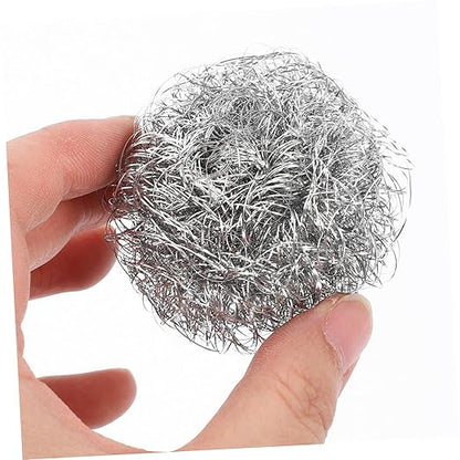 Zerodeko Stainless Steel Kitchen Cleaning Ball Effortless Dish Washing Tool for Pots Pans Non Skid Scourer for Thorough Cleaning