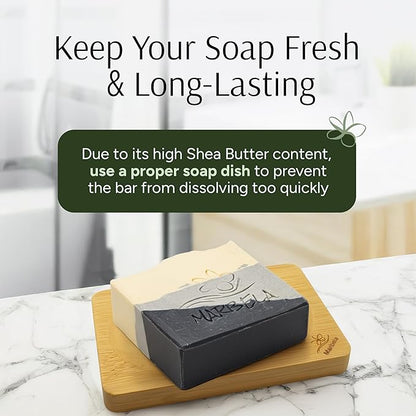 Marbela Cosmetics Handmade Soap Bar - Made in USA, Vegan Friendly, Palm Oil Free, Natural Bar Soap - Gentle Face & Body Soap for Daily Skin Care, Moisturizing & Nourishing - 3.5 oz (Stone & Feather)