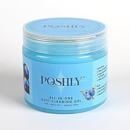 Car Cleaning Gel Putty for Car Interior Detailing | Reusable Dust Cleaning Slime for Air Vents, Dashboard, Cup Holders, Keyboard & AC Vent Cleaner | Non-Sticky No Residue Gel (Blueberry Scent)